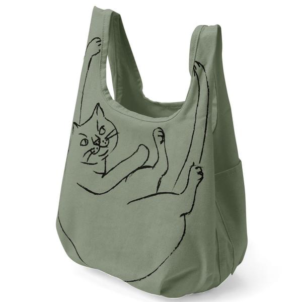 エコバッグ ルートート ルーショッパーミニマルシェ 猫グッズ 小さめサイズ かわいい 折りたたみ シ...