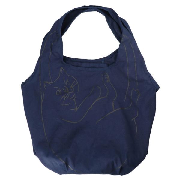 エコバッグ ルートート NA.ルーショッパーマルシェ-B 猫 ねこ ネコ neko トートバッグ 折...