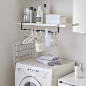 山崎実業 TOWER 伸縮棚下収納ハンガー ブラック