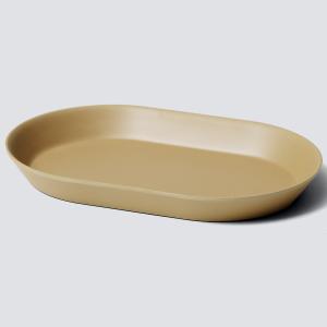 食器 ideaco イデアコ ウスモノ プレート18 オーバル皿 楕円皿 楕円形 デザート皿 トレイ おしゃれ テーブルウェア おしゃれ 正規品 ソイルベージュ