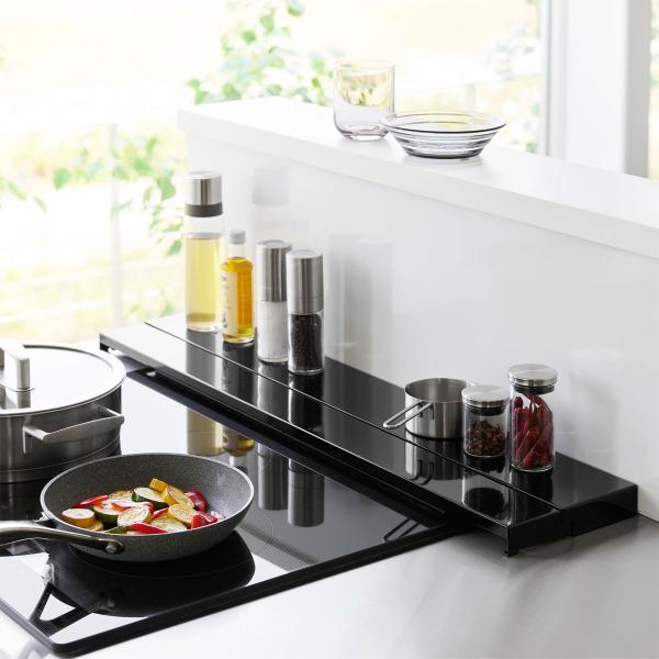 排気口カバー 正規品 tower タワー 奥行伸縮排気口カバー 75cmコンロ用 汚れガード 排気口...