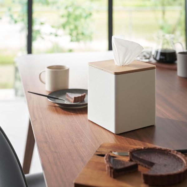 ティッシュケース RIN リン 上から出せるティッシュ＆トイレットペーパーケース 木目 トイレットペ...