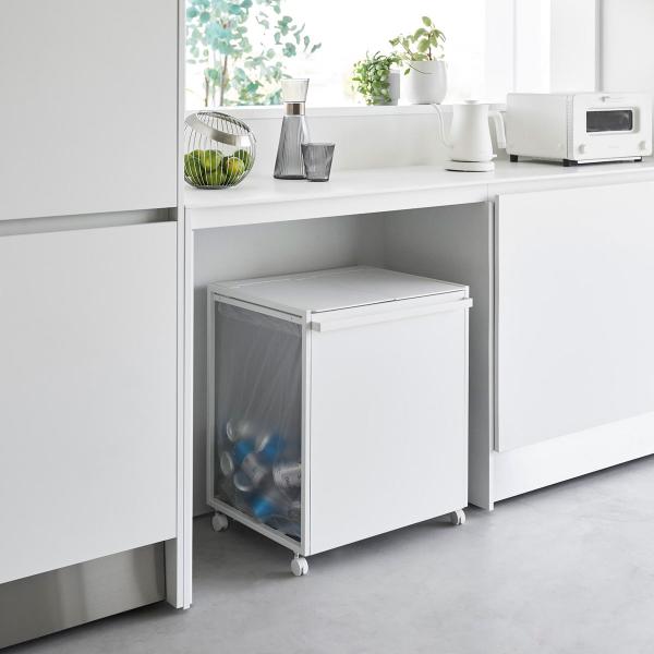 分別ゴミ箱 正規品 tower タワー 蓋付き目隠し分別ダストワゴン 45L 2分別 目隠し 収納ア...