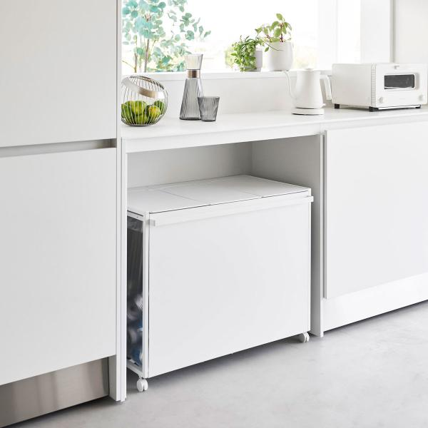 分別ゴミ箱 正規品 tower タワー 蓋付き目隠し分別ダストワゴン 45L 3分別 目隠し 収納ア...