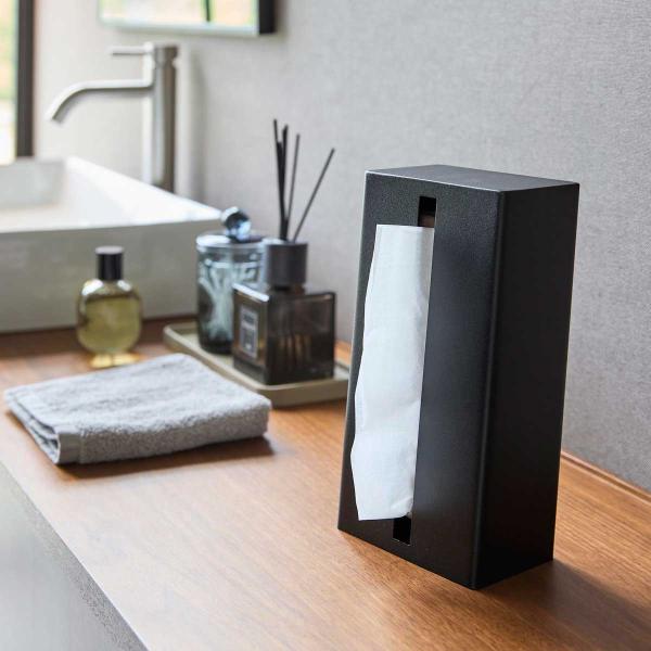 ティッシュケース tower タワー 縦型ティッシュスタンド スリム ペーパータオル対応 ティッシュ...