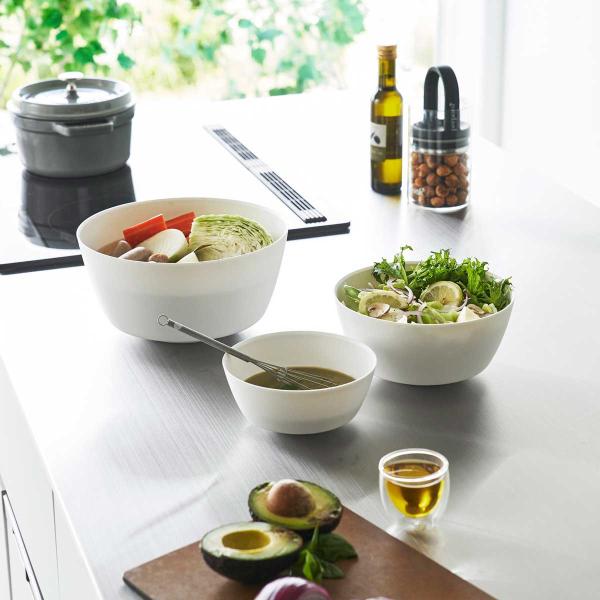 レンジボウル tower タワー 傾けて混ぜやすい調理ボウル 3点セット 電子レンジ対応 電子レンジ...