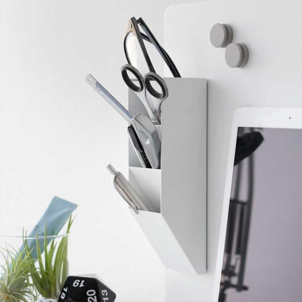 ウォールシェルフ tower タワー マグネットペンスタンド スチールパネル対応 収納ポケット ウォ...