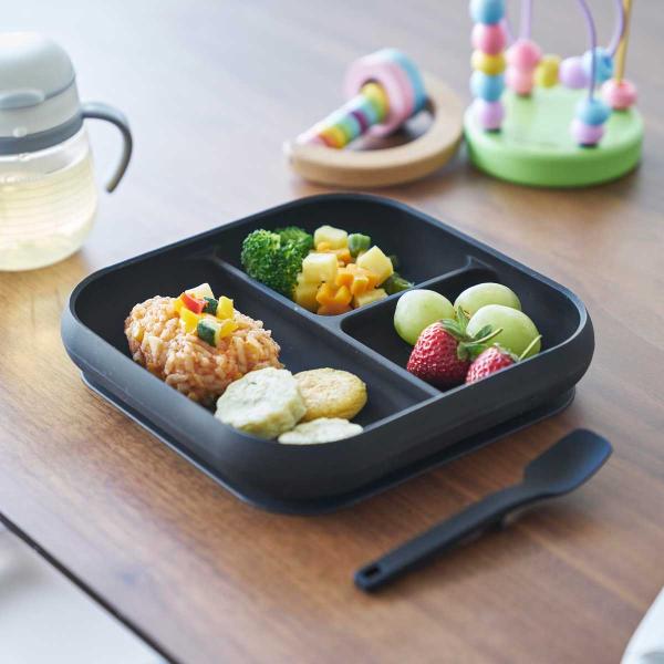ベビー食器 tower タワー 吸盤付きシリコーンベビーフードトレー シリコン製 赤ちゃん 乳幼児 ...