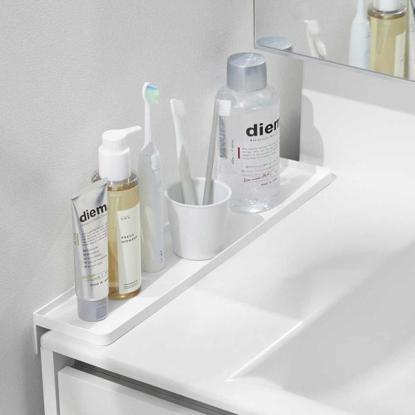 洗面台収納 tower タワー 洗面台横隙間トレー サニタリーラック 洗面所 サニタリー 山崎実業 ...