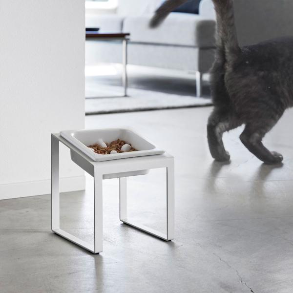 ペットフードボウル nooks ヌークス 早食い防止ペットフードボウルスタンド 斜めハイタイプ 陶器...