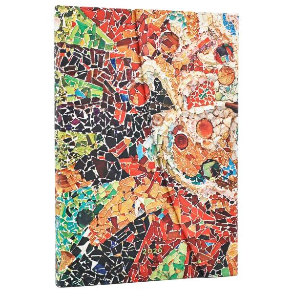 スケジュール帳 paperblanks ペーパーブランクス MIDI ハードカバー 2026年版 ダ...