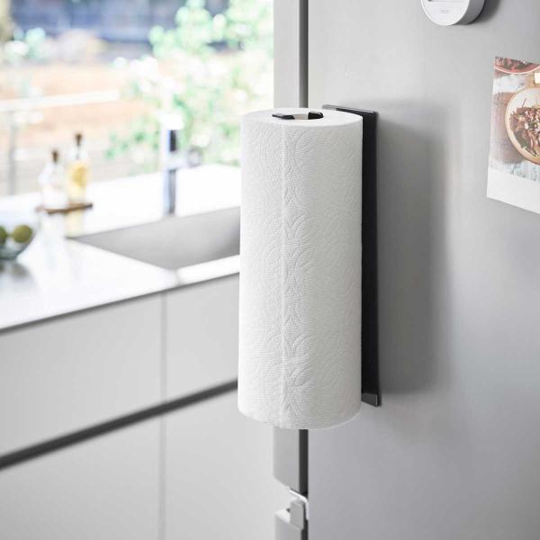 キッチンペーパーホルダー tower タワー 片手でカットマグネットキッチンペーパーホルダー 縦タイ...