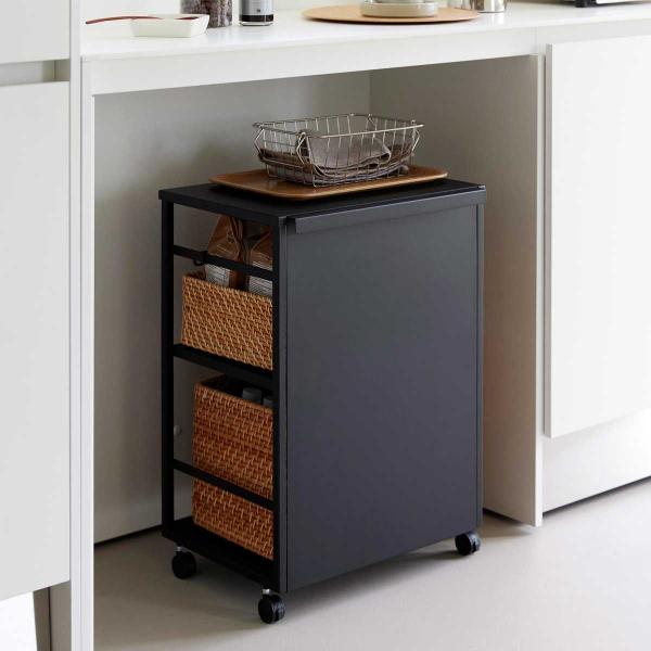 収納ワゴン tower タワー 目隠しワゴン 天板付き キャスター スリム 隙間収納 キャスター付き...