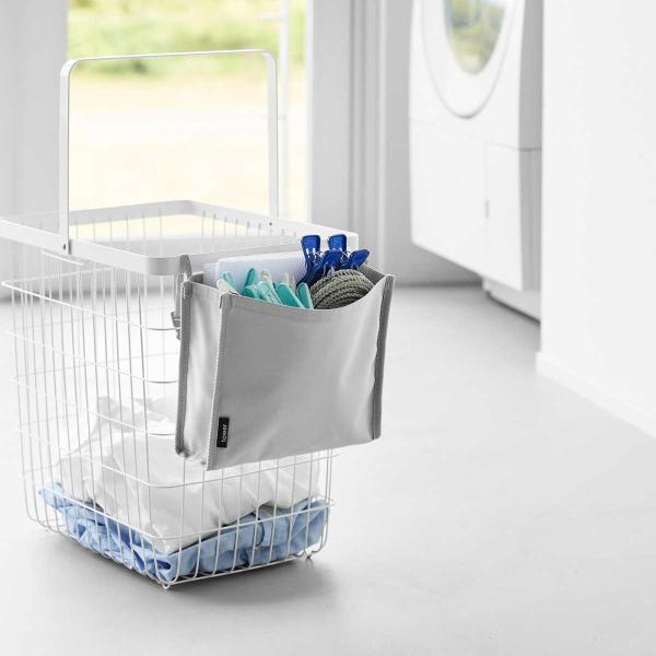 ピンチバスケット tower タワー 洗濯カゴに取り付けるピンチ＆ネット収納ポケット 仕切り付き 洗...
