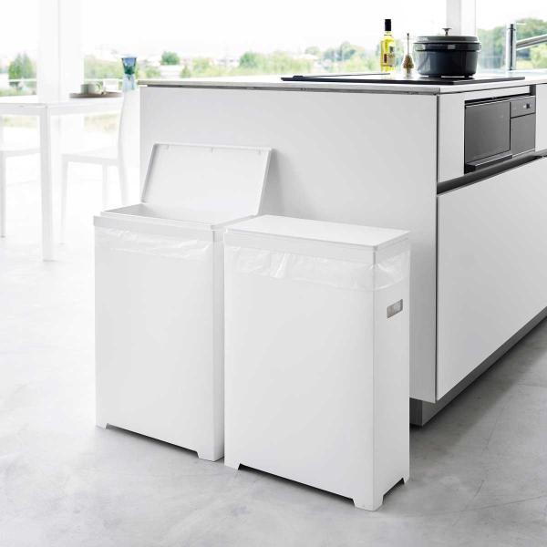 ふた付きゴミ箱 45リットル tower タワー スリム蓋付きゴミ箱 横開きタイプ 45L 2個組 ...