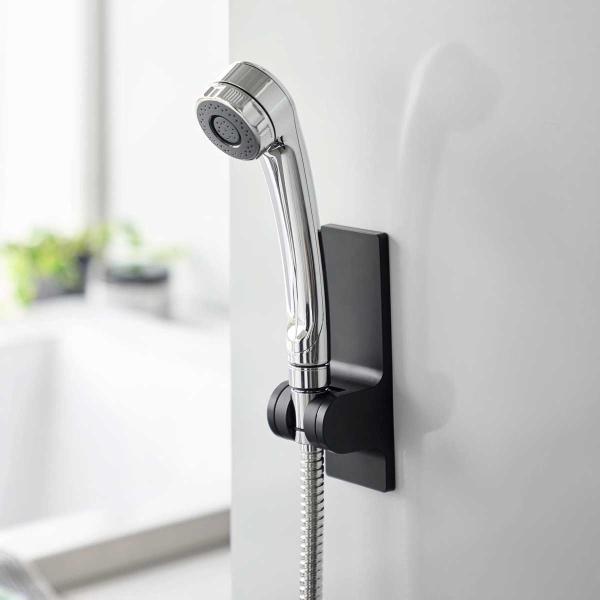 シャワーフック tower タワー 角度が調節できるマグネットシャワーホルダー 角度調節 シャワーハ...