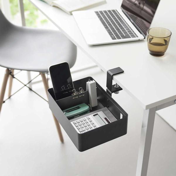 デスク収納ラック tower タワー テーブル横回転収納ラック 仕切り付き テーブル収納 デスクオー...