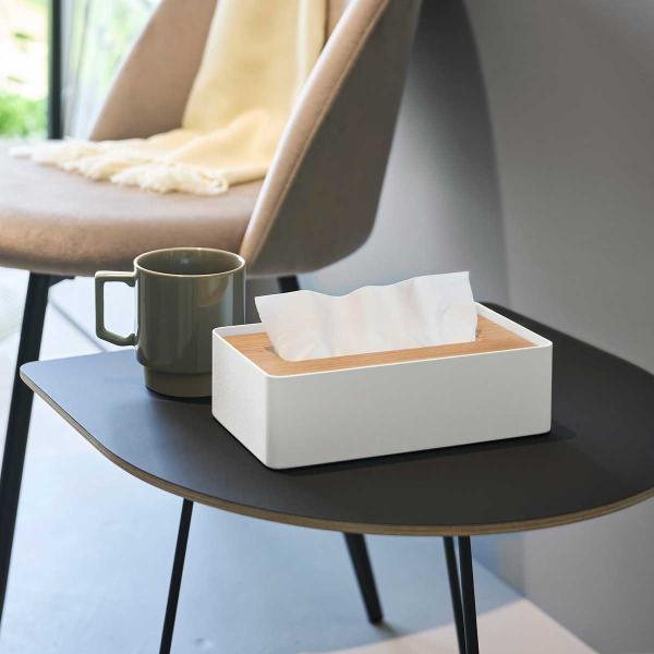 ティッシュケース RIN リン 蓋付きコンパクトティッシュケース 木目 木蓋 コンパクト ティッシュ...