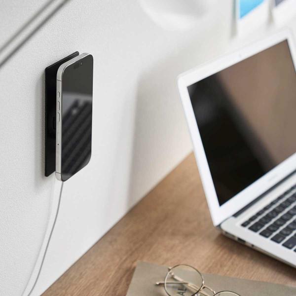 スマホ充電ホルダー tower タワー ウォールスマートフォン充電ホルダー 石こうボード壁対応 壁付...