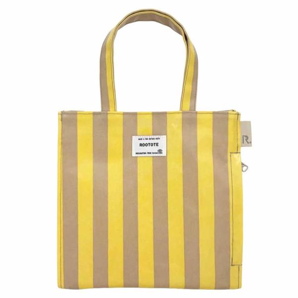 2026新作 トートバッグ ROOTOTE ルートート EU.スクエア.ラミネート-W ストライプ ...