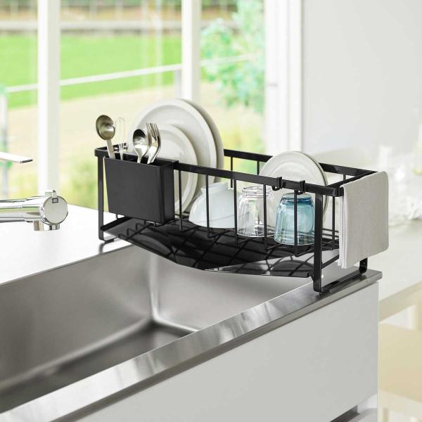 水切りかご tower タワー 水切れの良いスリム水切りワイヤーバスケット ステンレス製  水切りカ...