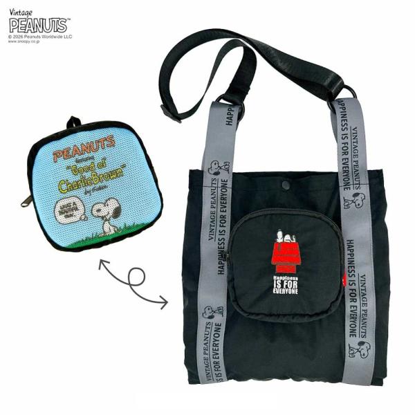 2026新作 スヌーピーバッグ ROOTOTE ルートート IP.ルーショッパーミッド.ピーナッツ-...