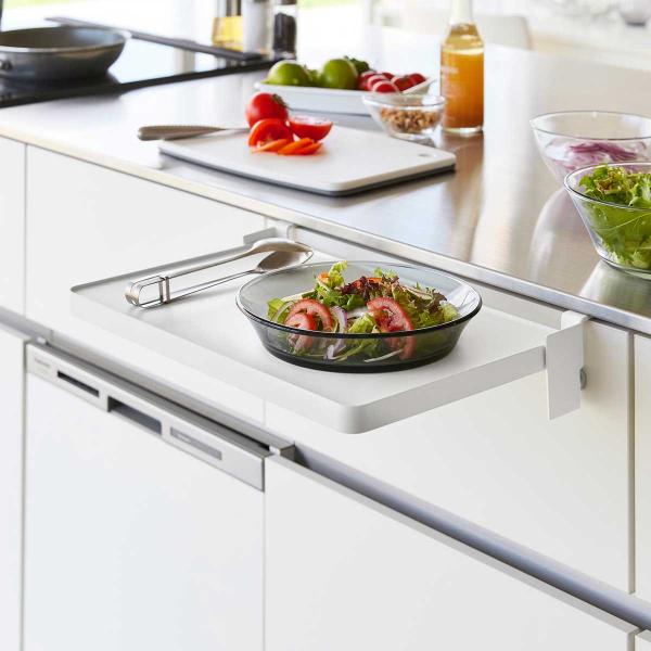 折りたたみ棚 tower タワー シンク扉折り畳み棚 スチール製 キッチン収納ラック 折り畳み棚 シ...