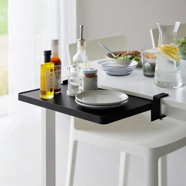 折りたたみ棚 tower タワー テーブル横折り畳み棚 スチール製 キッチン収納ラック 折り畳み棚 ...