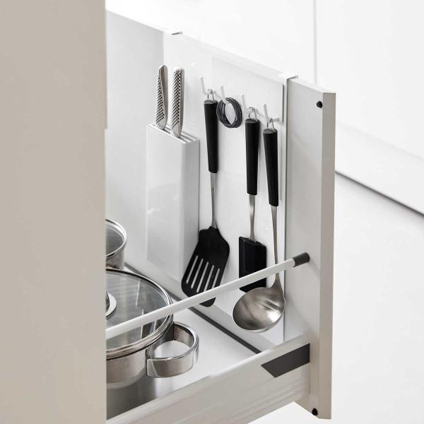 シンク下収納 tower タワー シンク扉スチールパネル 浮かせる収納 シンク下ラック キッチン収納...