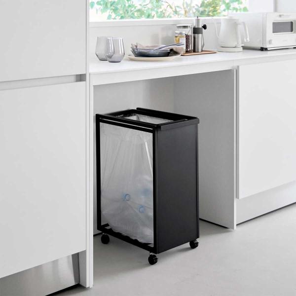 ゴミ箱 tower タワー スリム目隠しダストワゴン 45L キッチン キャスター付き ダストボック...