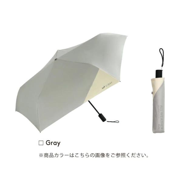 ビコーズ オールウェザーオート バイカラー ミニ グレー 灰色 ホワイト系 傘 メンズ レディース ...