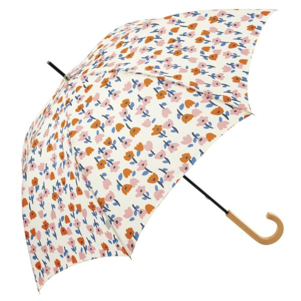 ビコーズ リペット フラワー ホワイト 白色 傘 メンズ レディース ユニセックス 長傘 雨傘 日傘...