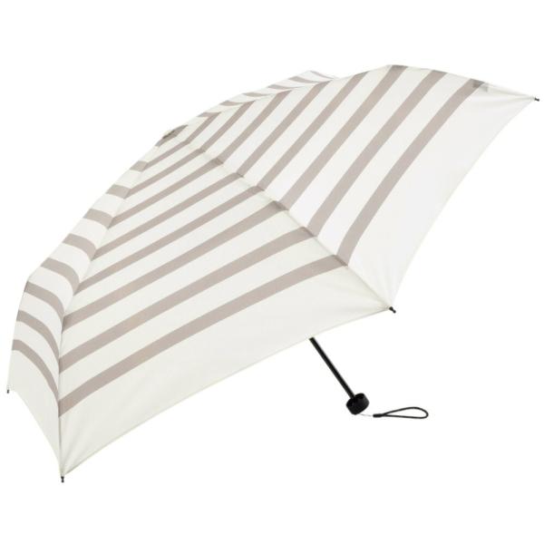 ビコーズ リペット ボーダー ミニ グレー 灰色 ホワイト系 傘 メンズ レディース ユニセックス ...