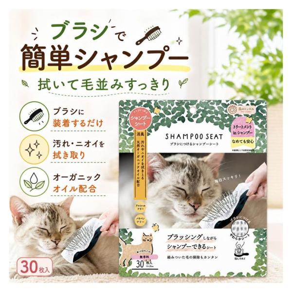 ビューティーワールド 森のトンネル ペット用 ブラシにつけるシャンプーシート 30枚 BSP902