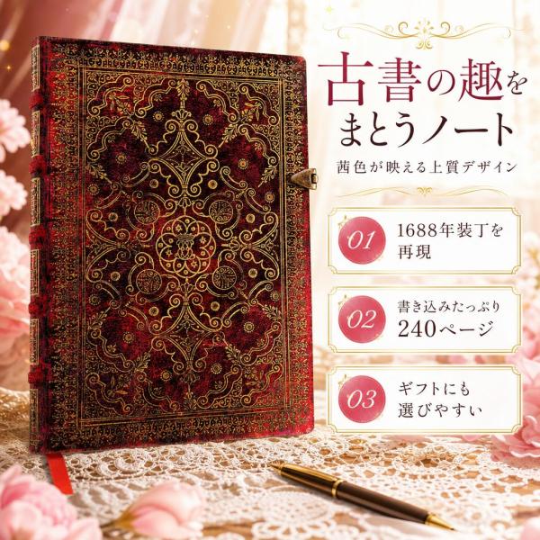 Paperblanks ペーパーブランクス ノート 茜色 240ページ PB2687-7