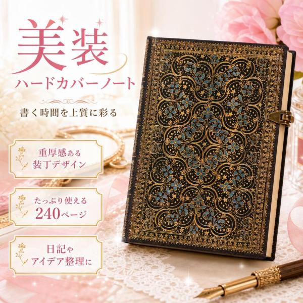 Paperblanks ペーパーブランクス 英国女王の装丁 王政復古 ノート ハードカバー 240ペ...