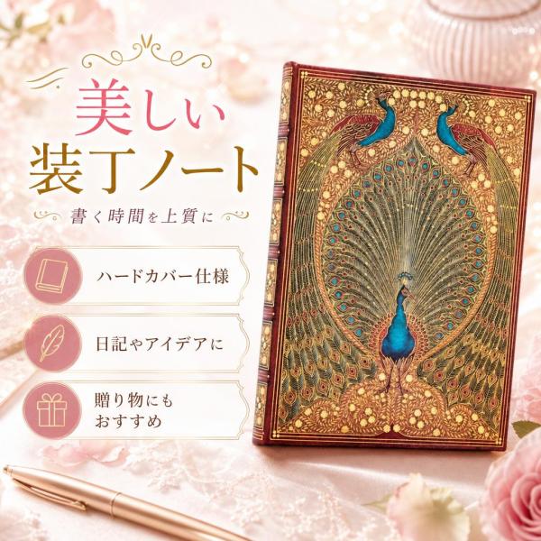 Paperblanks ペーパーブランクス ハーフェズのクジャク ノート ハードカバー 144ページ...