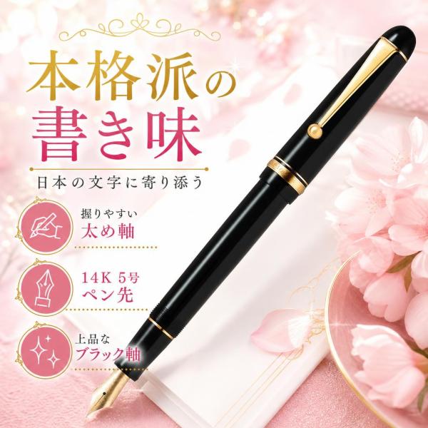 パイロット カスタム74 万年筆 ブラック FKKN-12SR-BM 1個
