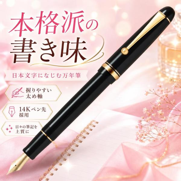 パイロット カスタム74 万年筆 ブラック FKKN-12SR-BSF 1個