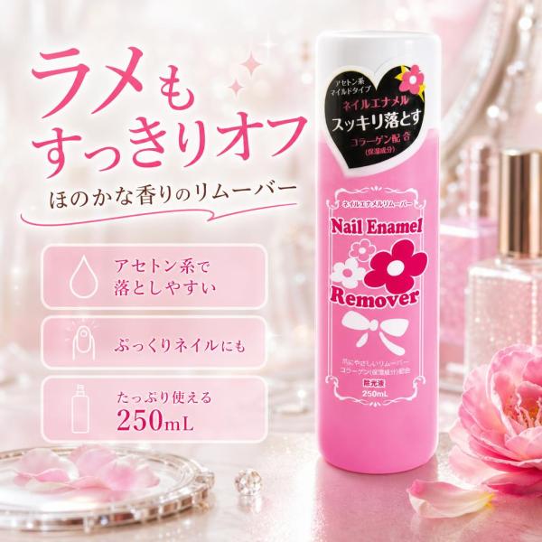 ビューティーワールド BW ネイルエナメルリムーバー 250mL MD251P ネイルリムーバー