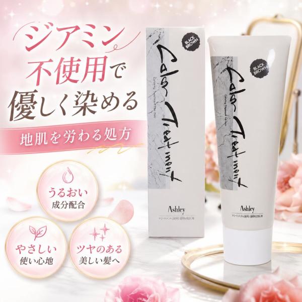 ホーユープロフェッショナル アシュレー カラートリートメント ブラックブラウン 230g 専用コーム...