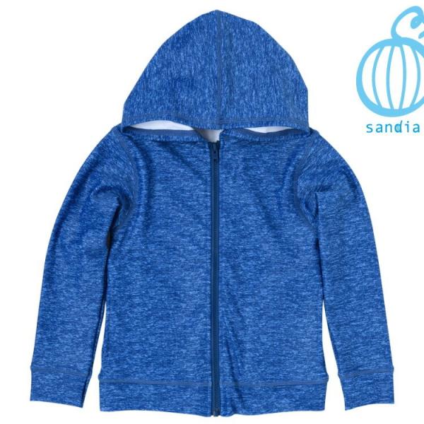 【Sandia サンディア 杢プリントＵＶパーカー】ラッシュガード ラッシュパーカー 水着 ユニセッ...