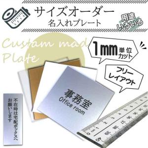 名入れ 額装 高級デザインプレート サイズオーダー ポスト マンション 表札 アクリル 1mm単位 サイズ指定可能 フリーサイズ  10061495