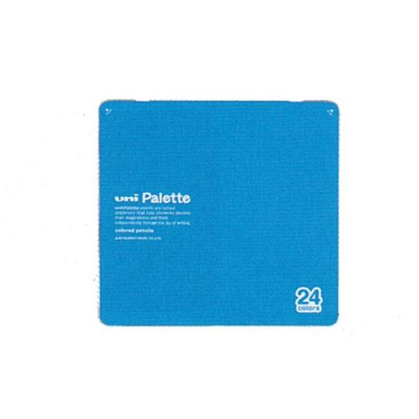 鉛筆　名入れ鉛筆　卒園記念　入学記念　uni Palette（パレット）　色鉛筆２４色　水色(漢字ひ...