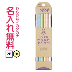 鉛筆　名入れ鉛筆　トンボ鉛筆　ippo(イッポ)　かきかたえんぴつ　2B　パステルカラー　10061508