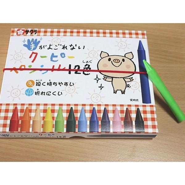 卒園記念　入学記念　マイ・ネーム・入りサクラ　手がよごれないクーピーペンシル12色(無料名入れ)　1...