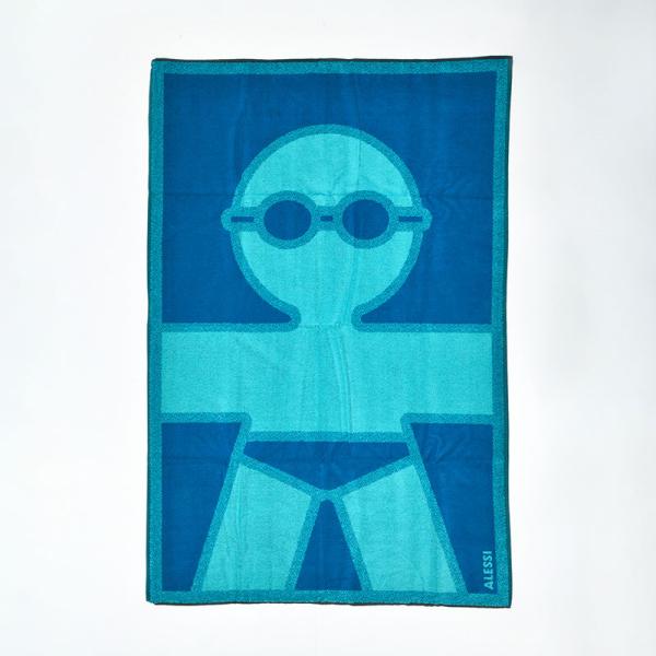 【廃盤品・希少】 アレッシィ バスタオル ジロトンド オン ザ ビーチ ブルー ALESSI GIR...