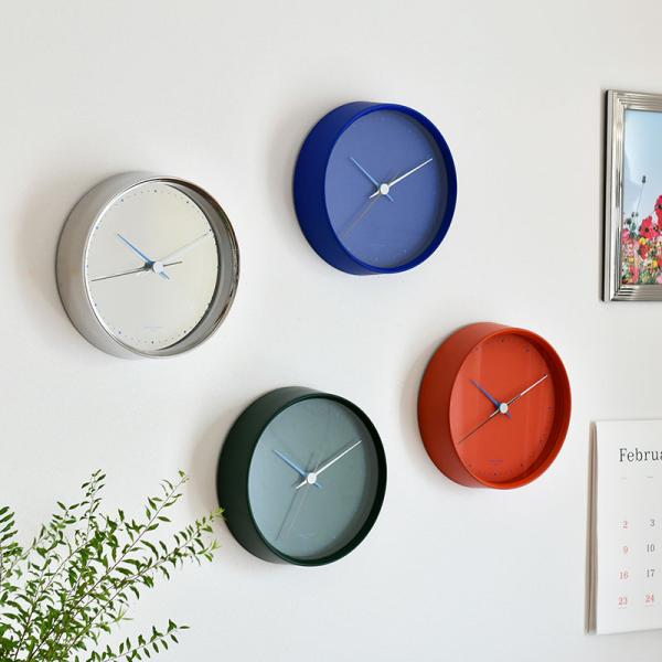 ジョージジェンセン コッペル 壁掛け時計 ウォールクロック ミラー レッド グリーン ブルー HEN...