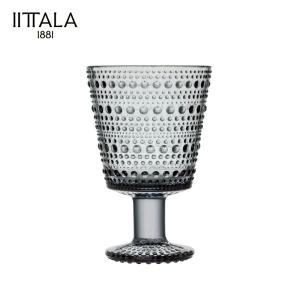 イッタラ ユニバーサルグラス 1個 260ml カステヘルミ グレー iittala Kastehelmi 脚付 ガラス おしゃれ かわいい 大人気 単品