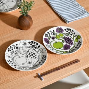 アラビア プレート 21cm パラティッシ ARABIA Paratiisi iittala イッタラ 黒 モノトーン 紫 パープル おしゃれ 送料無料｜cds-r